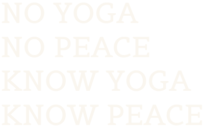 No yoga no peace firkantet footer